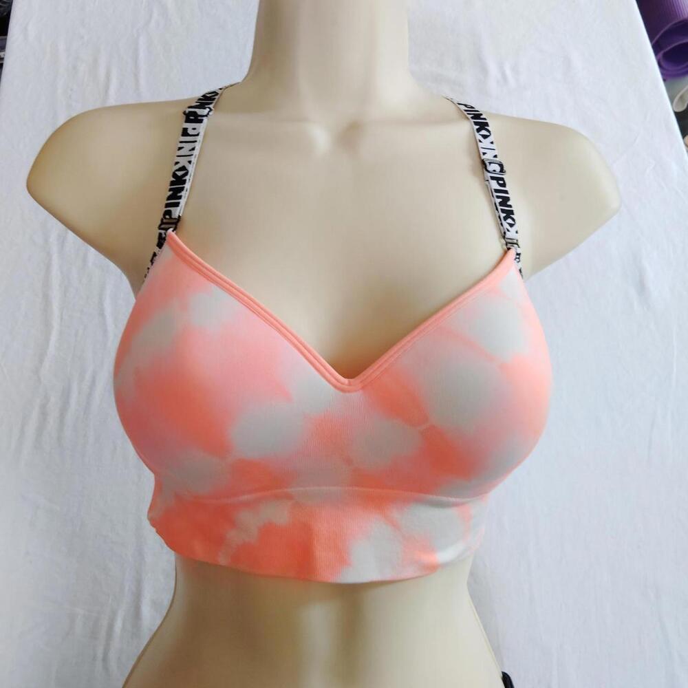 Victoria's Secret Women's Multi and Orange Bra